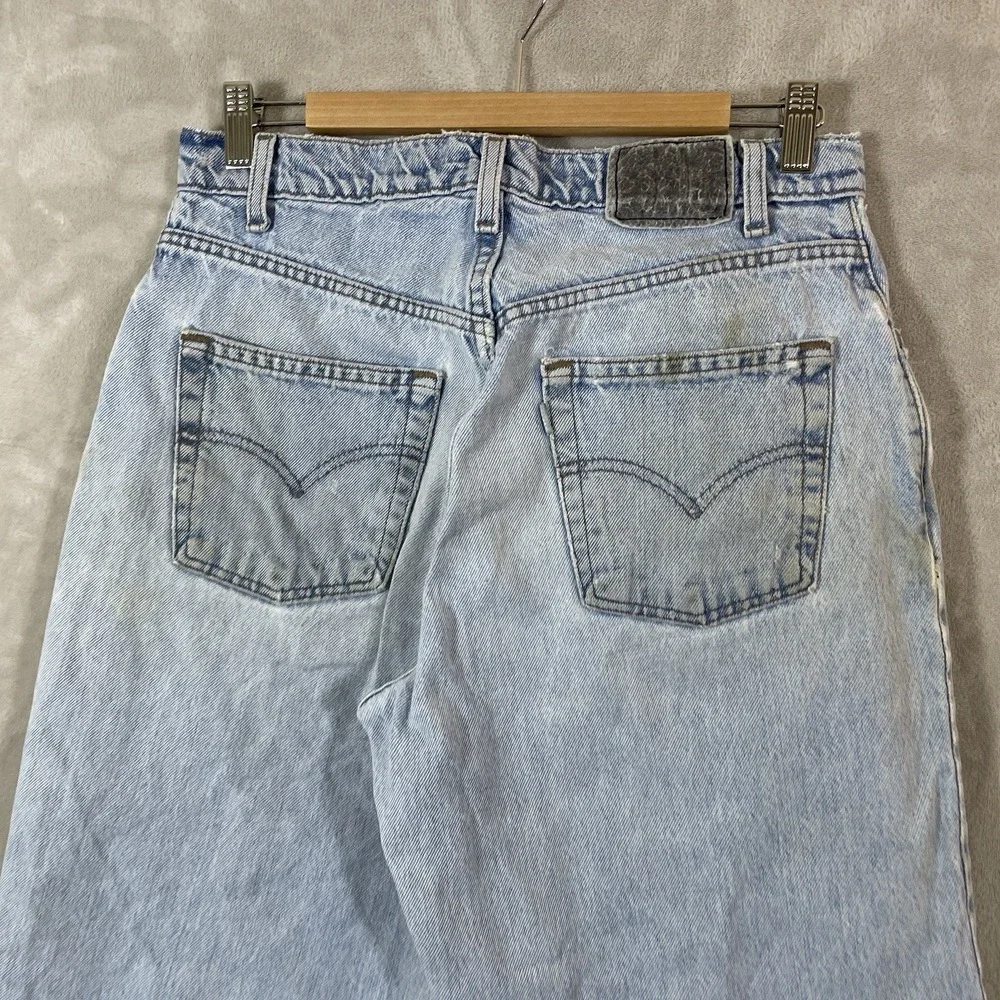 VTG Levis SilverTab Jeans Mens 30x29 Distressed Loose Cotton Y2K USA 90s